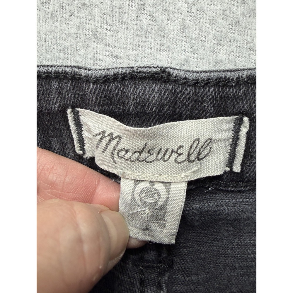 Madewell Curvy Stovepipe Jeans Womens 30 Gray Charcoal Mid Rise Straight 30x25 - Picture 9 of 14